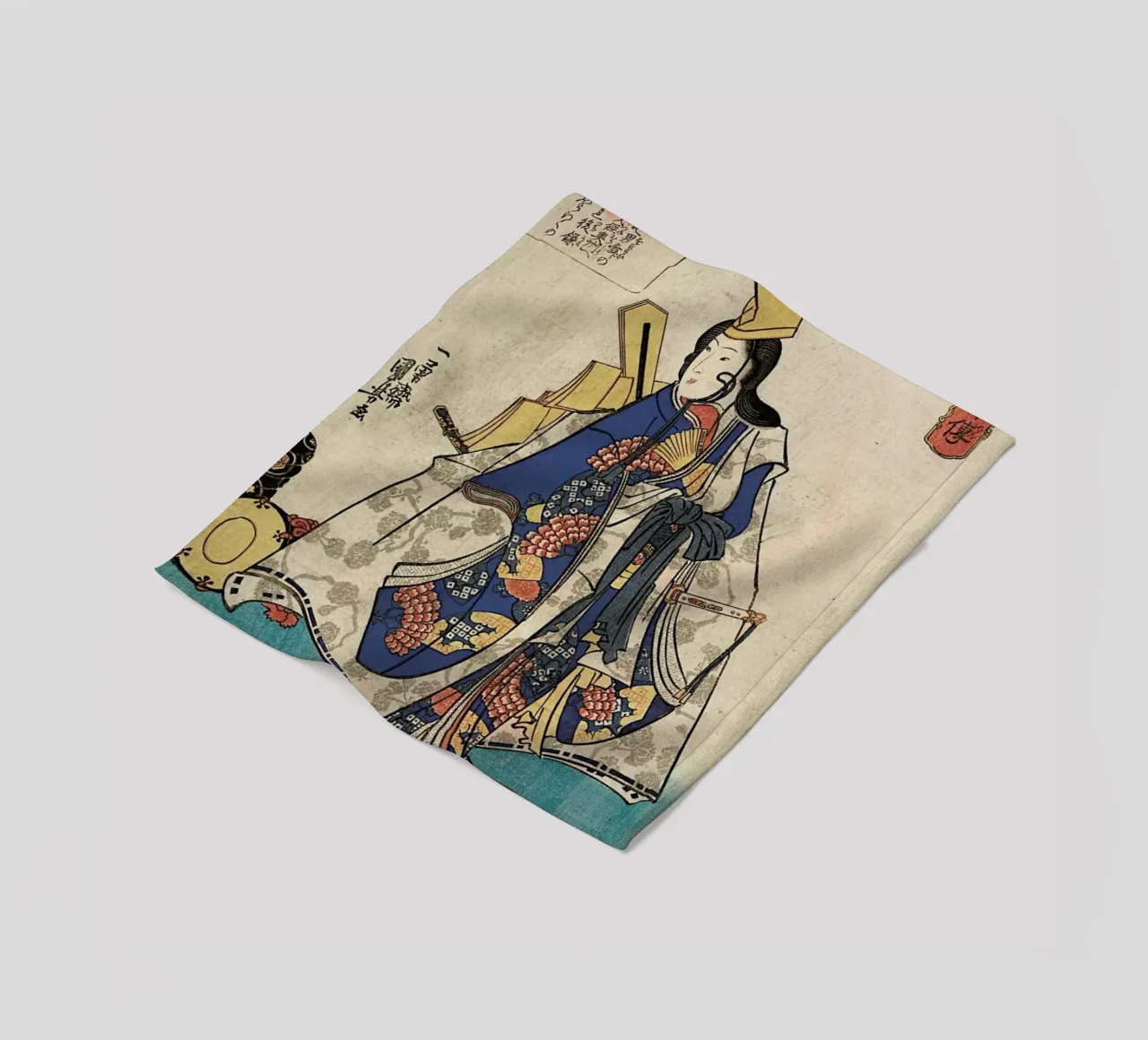 Kuniyoshi - Shirabyoshi Dancer Shizuka coperta in pile da ARTOTHEK