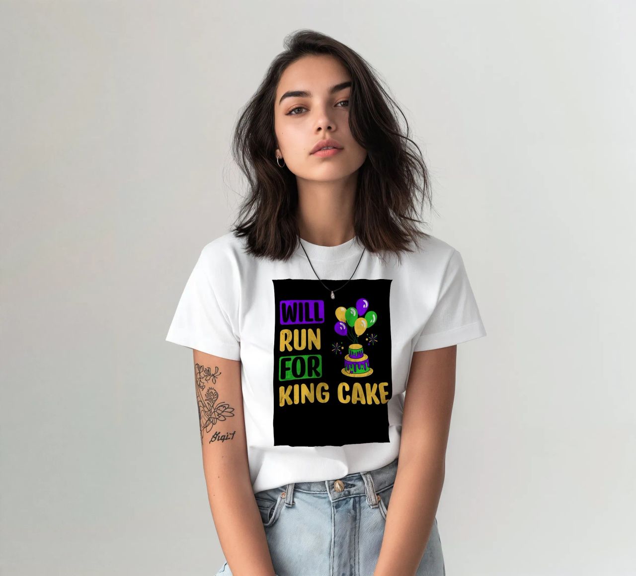Correrà per il re della torta t-shirt da David A Ray