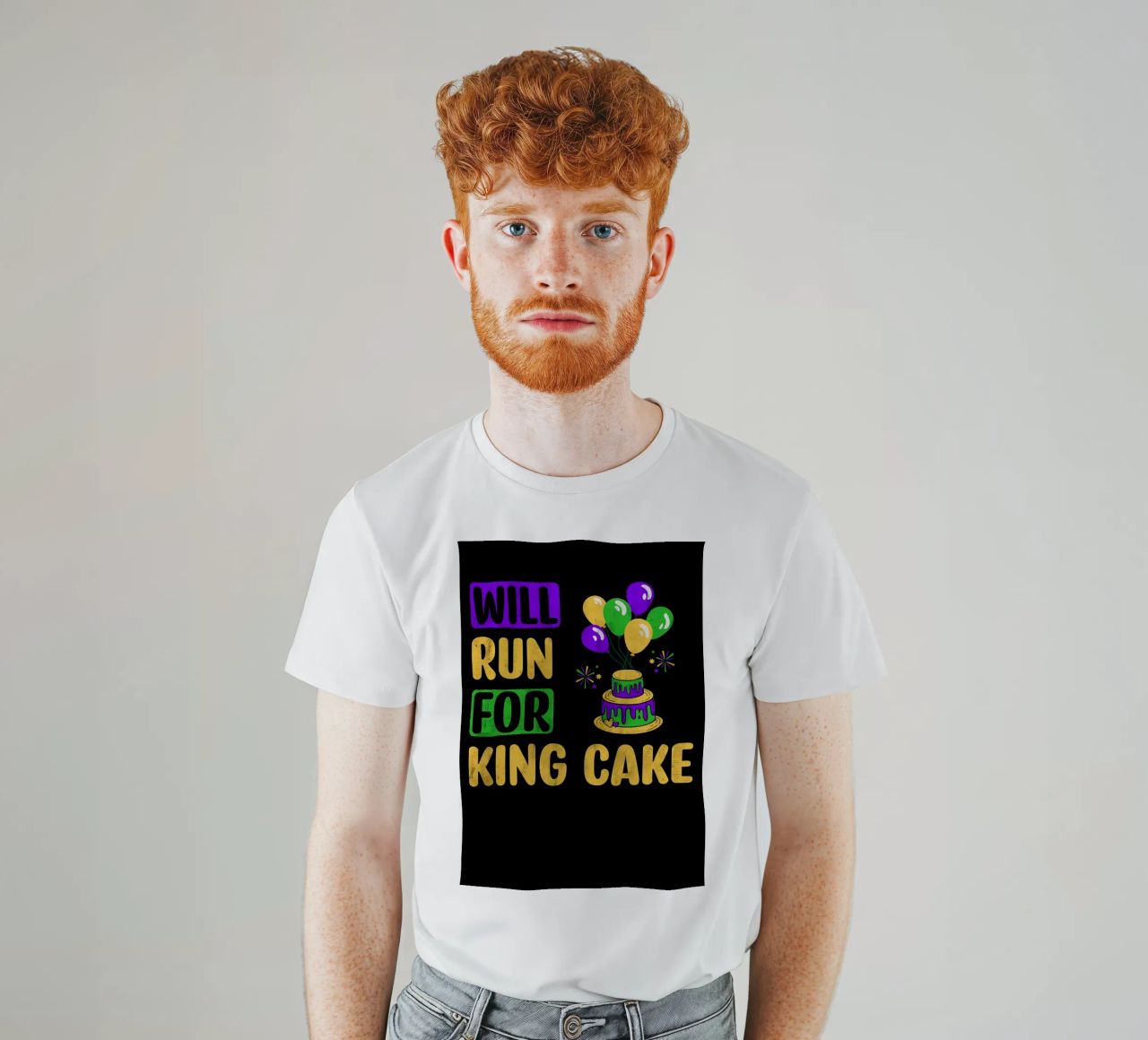 Correrà per il re della torta t-shirt da David A Ray