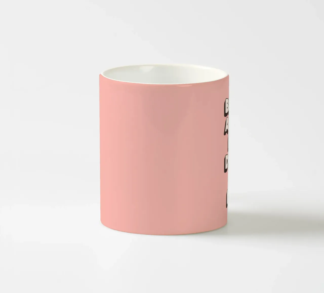 Bit of a Mess But Doing my Best Typografie Druck Pfirsich Rosa Keramik Tasse von THE MOTIVATED TYPE