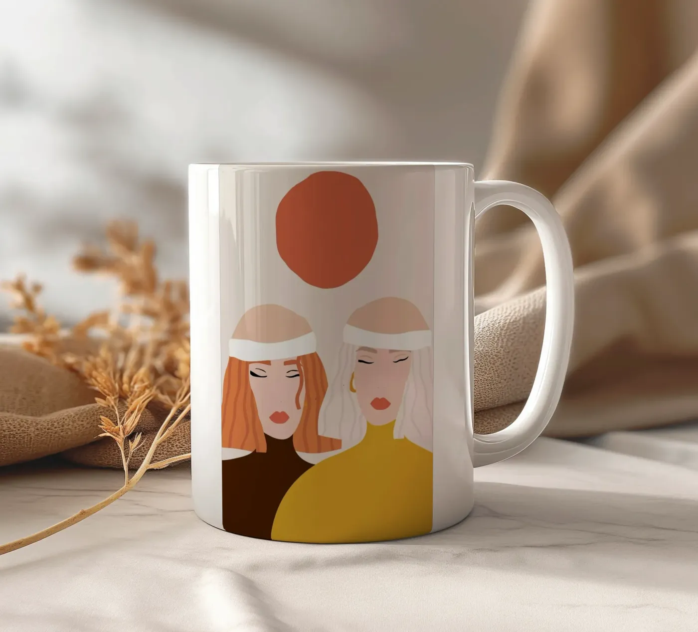Vacances ceramic mug by Pure