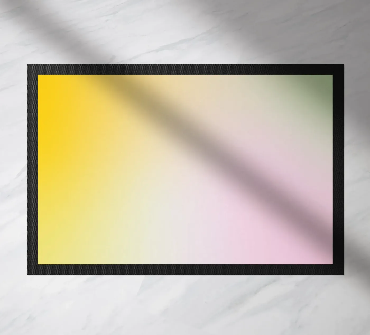 Gentle gradient spring flower doormat by Katja Stehle Design