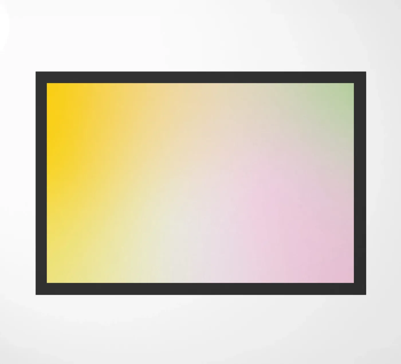 Gentle gradient spring flower doormat by Katja Stehle Design