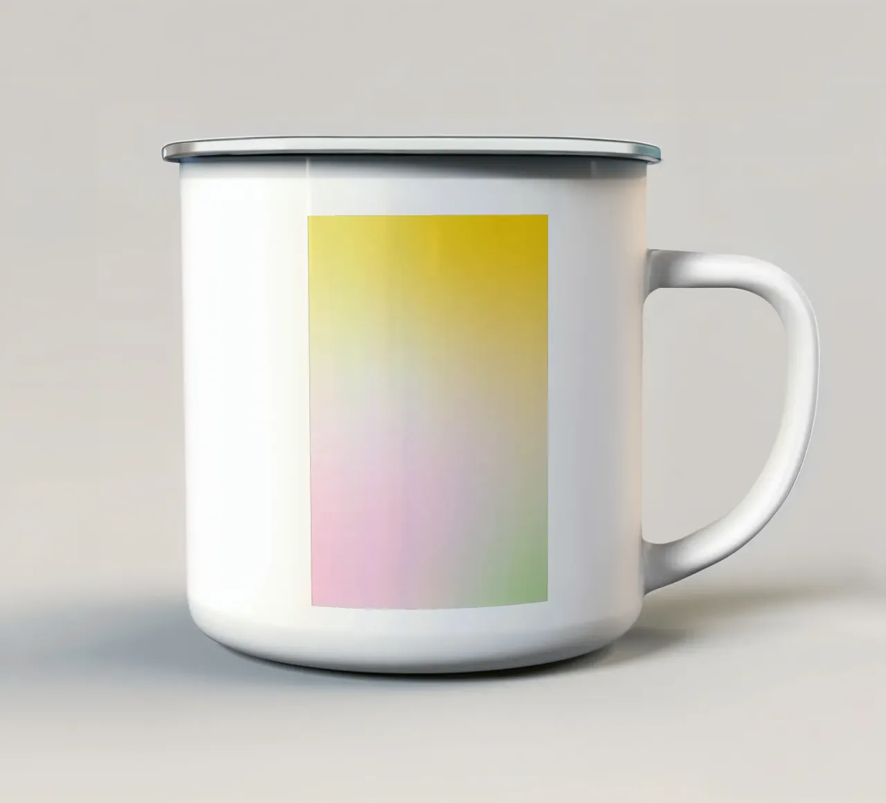 Sanfter Verlauf Frühlingsblume Emaille Tasse von Katja Stehle Design