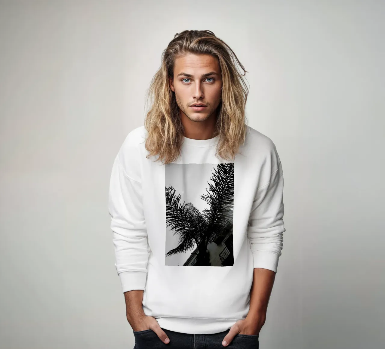 Palms — Barcelone Streets felpa da Sebastian Hilgetag