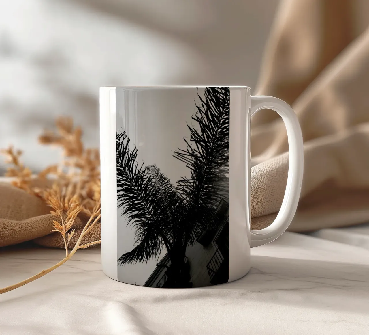 Palms — Barcelone Streets tazza in ceramica da Sebastian Hilgetag