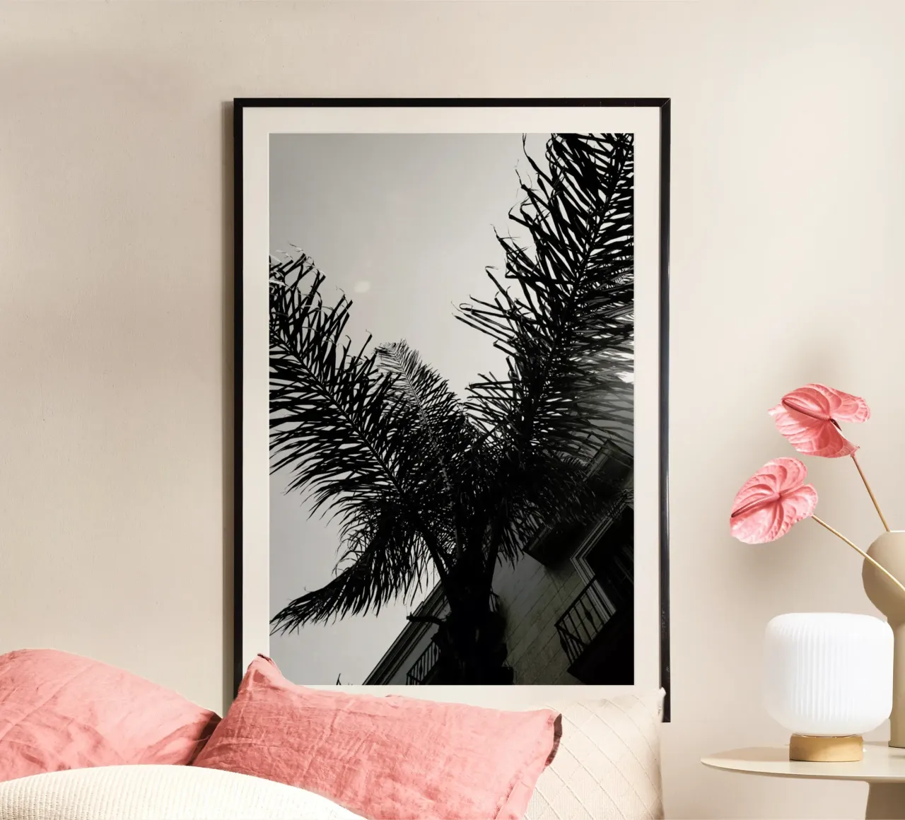 Palms — Barcelone Streets carta hahnemühle da Sebastian Hilgetag