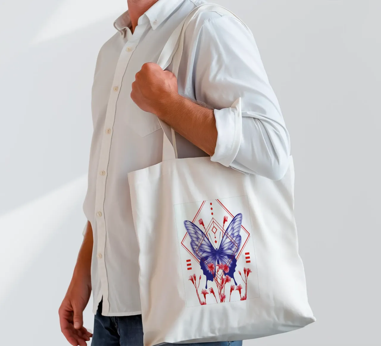 Evolution 1 borsa in juta da The White Deer