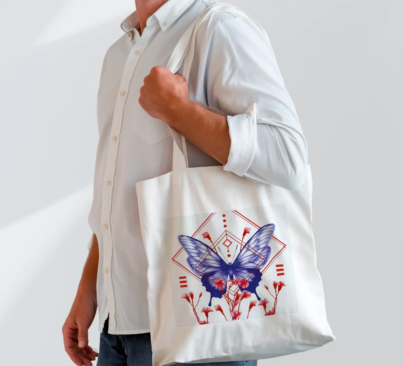 Evolution 1 borsa in juta da The White Deer