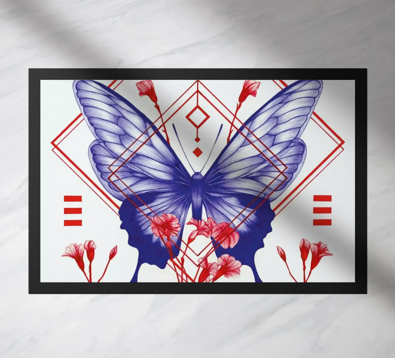 Evolution 1 Fußmatte von The White Deer