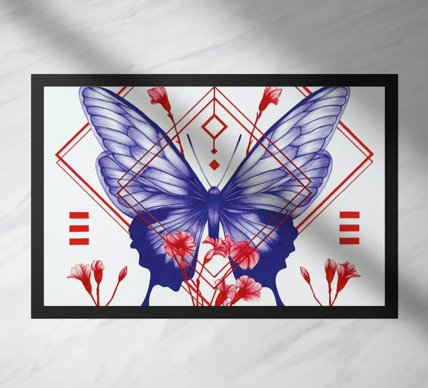 Evolution 1 Fußmatte von The White Deer