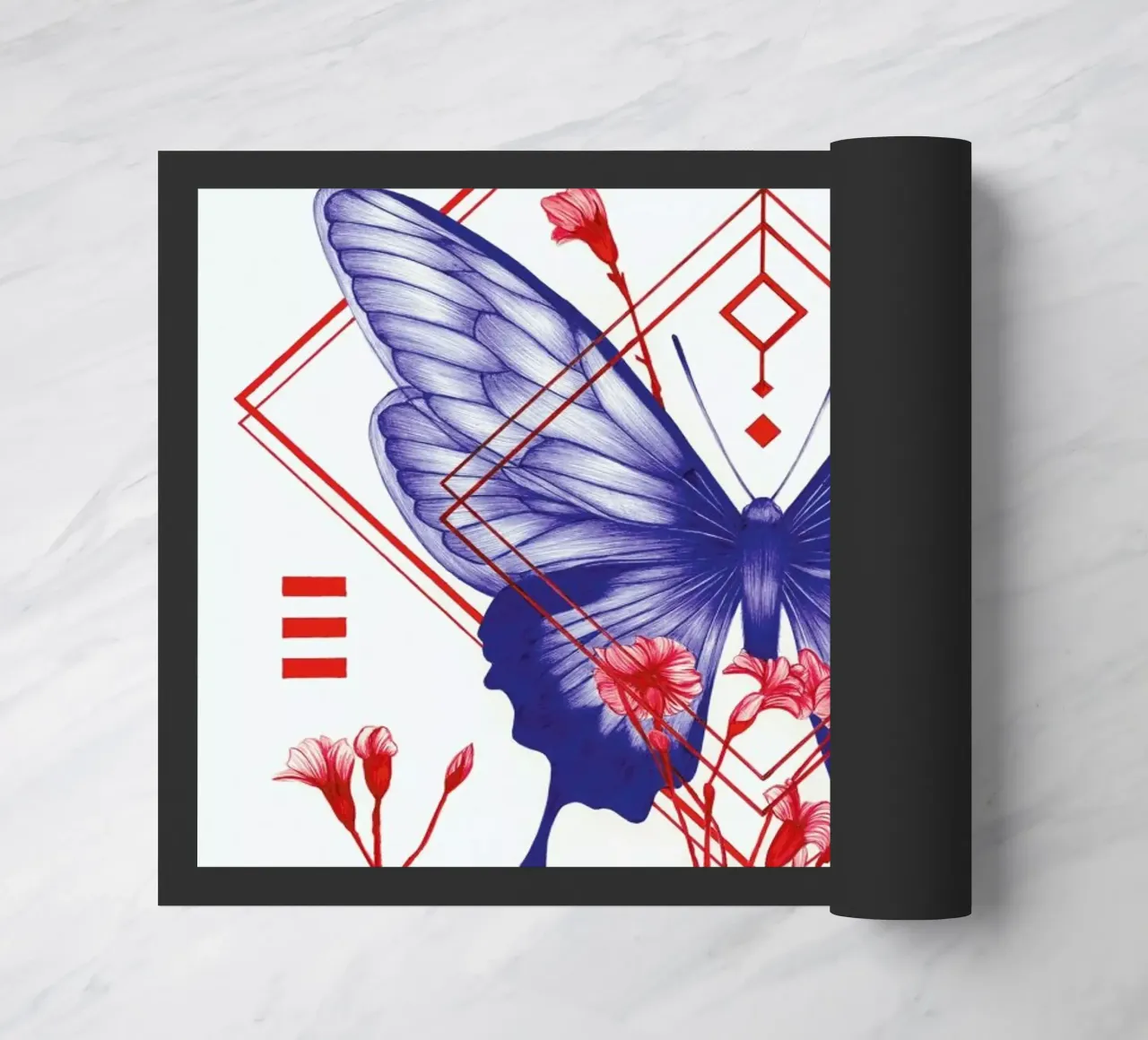 Evolution 1 Fußmatte von The White Deer