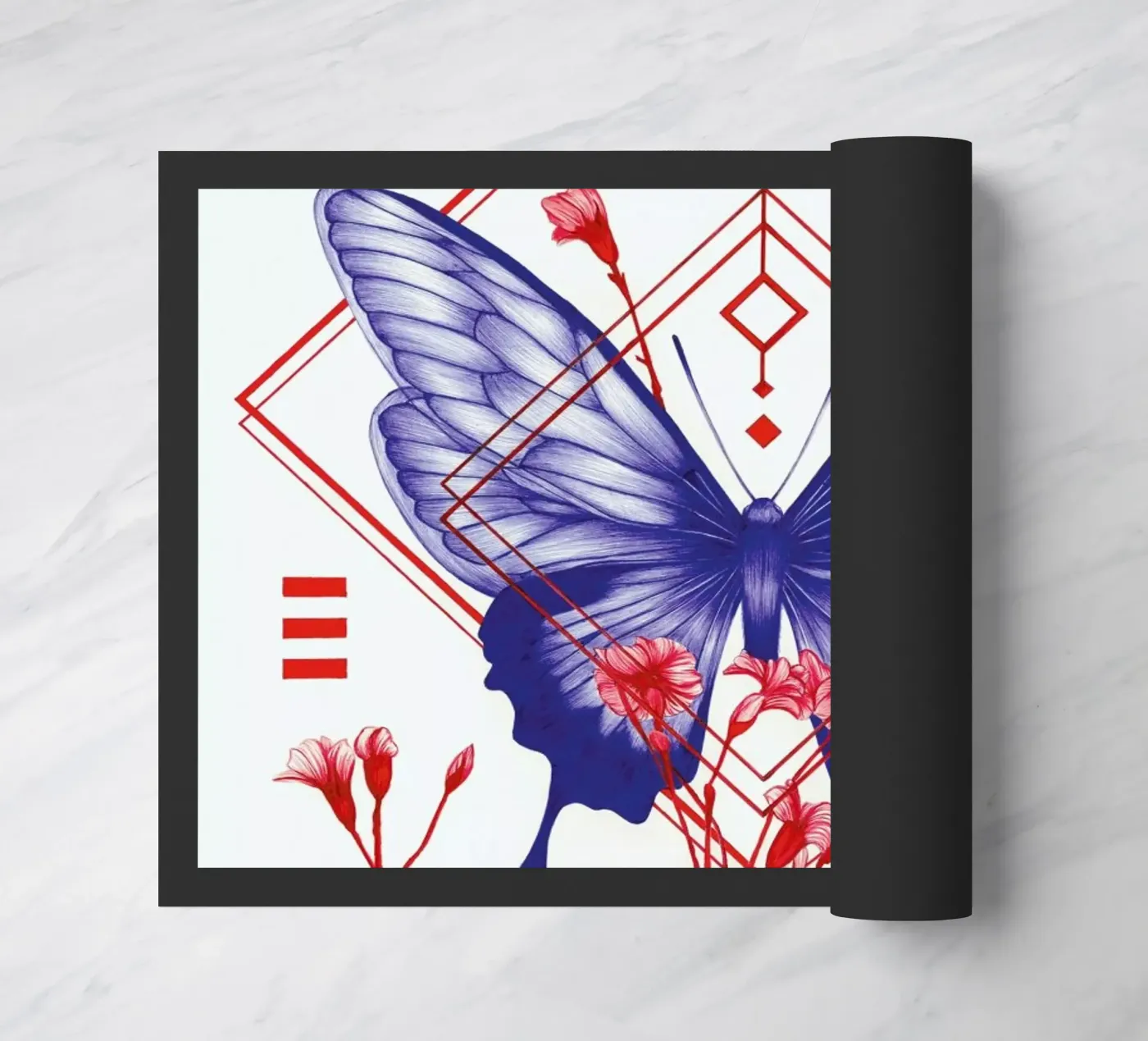 Evolution 1 Fußmatte von The White Deer