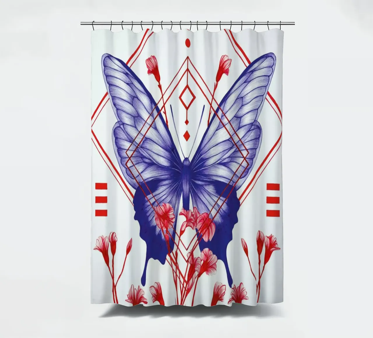 Evolution 1 Duschvorhang von The White Deer