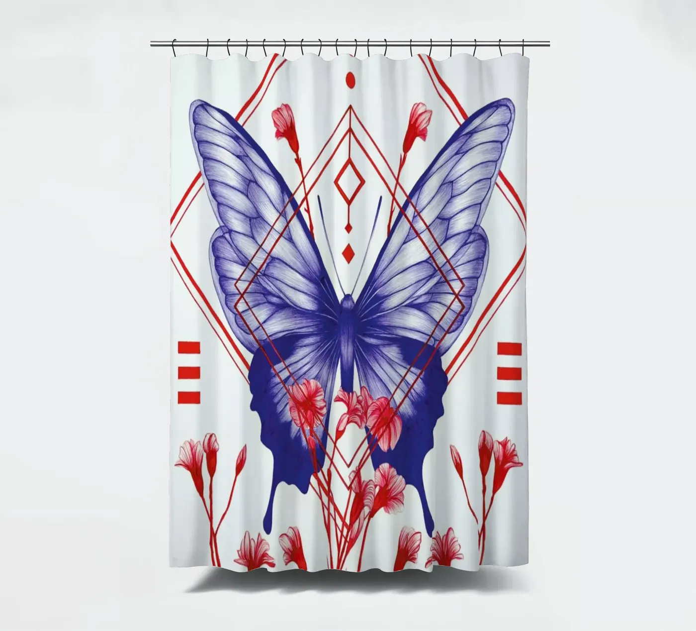Evolution 1 Duschvorhang von The White Deer