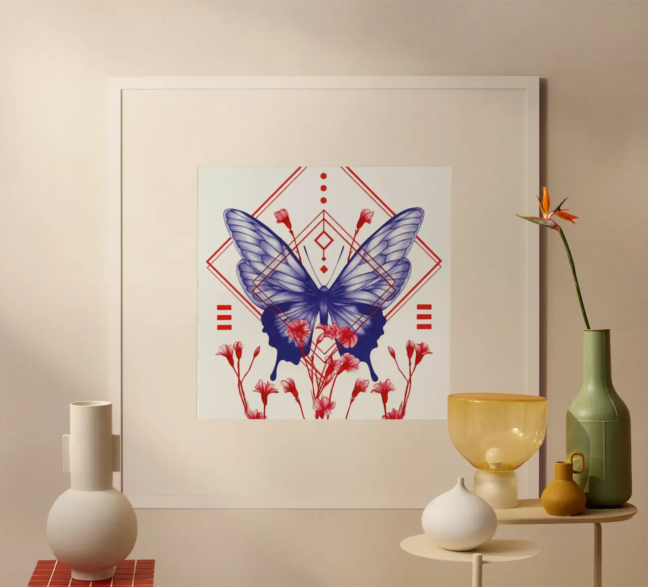Evolution 1 poster con telaio in alluminio da The White Deer