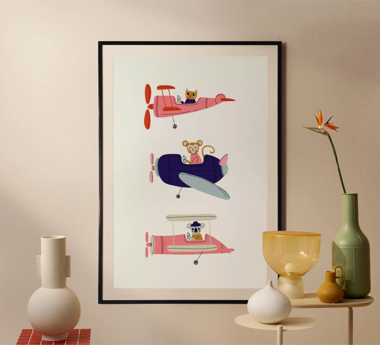 Aeroplane Race III poster by Little Flourishes