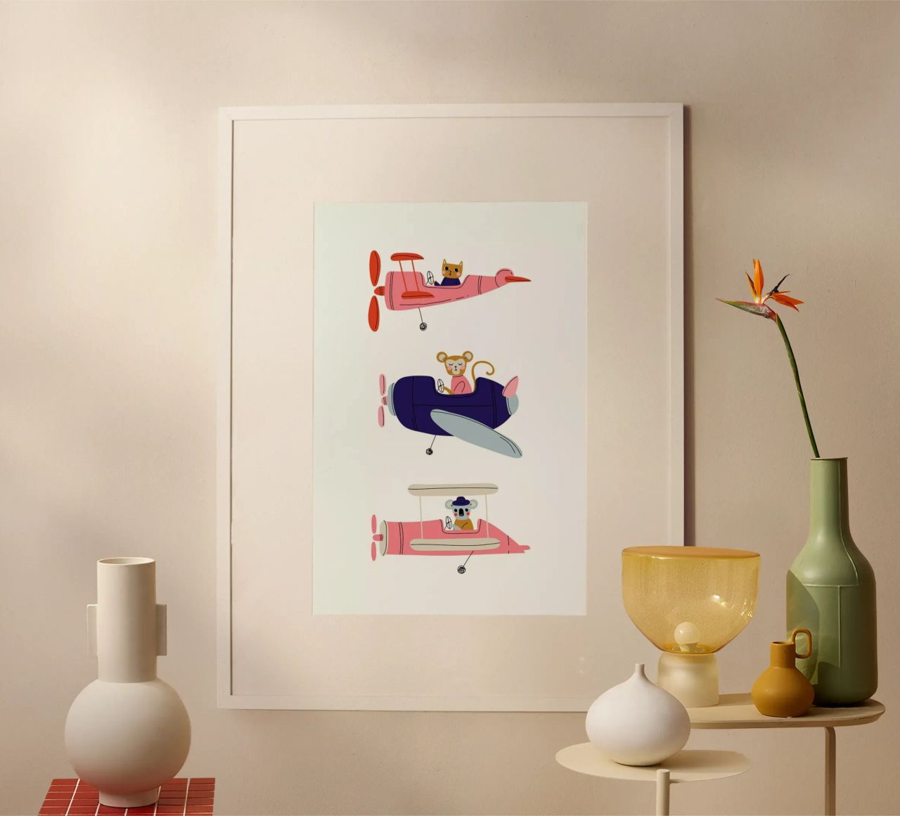 Aeroplane Race III poster by Little Flourishes