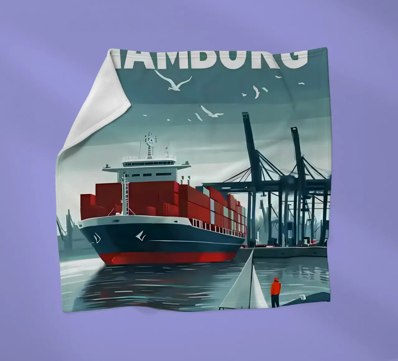 nave container gru portuali barca a vela coperta in pile da Matthew W Smith