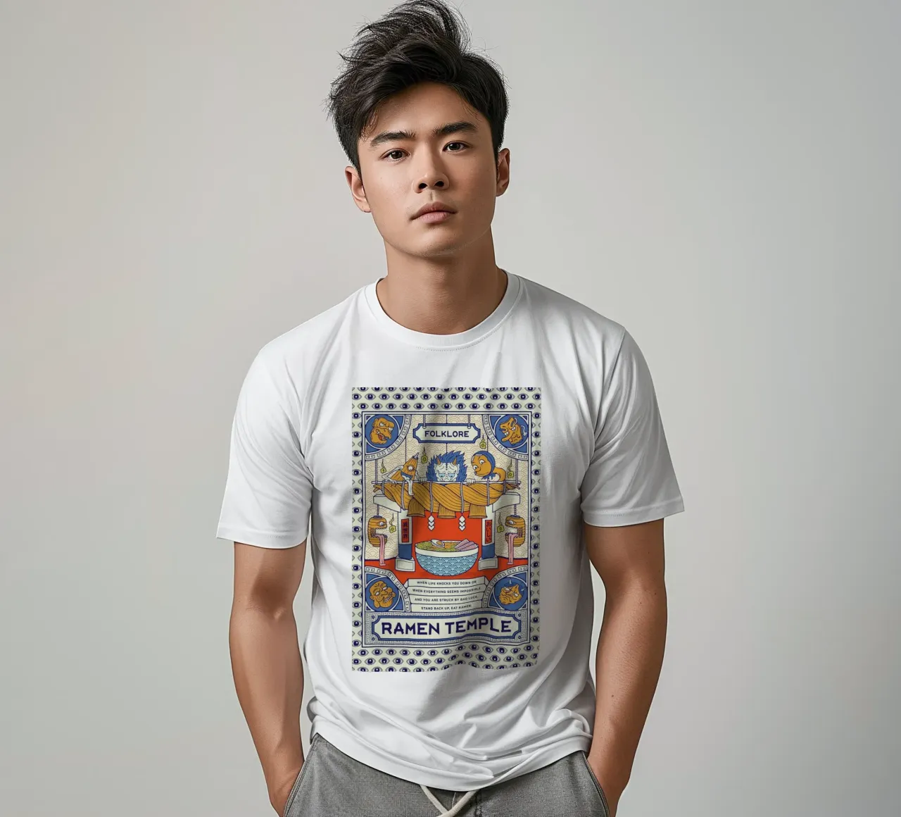 Ramen Temple Folklore t-shirt da daylight design studio
