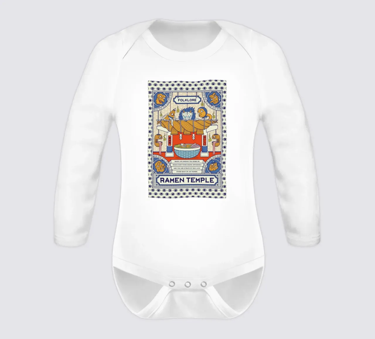 Ramen Temple Folklore babyrompertje lange mouwen van daylight design studio