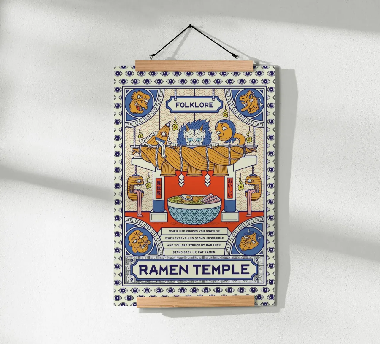 Ramen Temple Folklore carta hahnemühle da daylight design studio