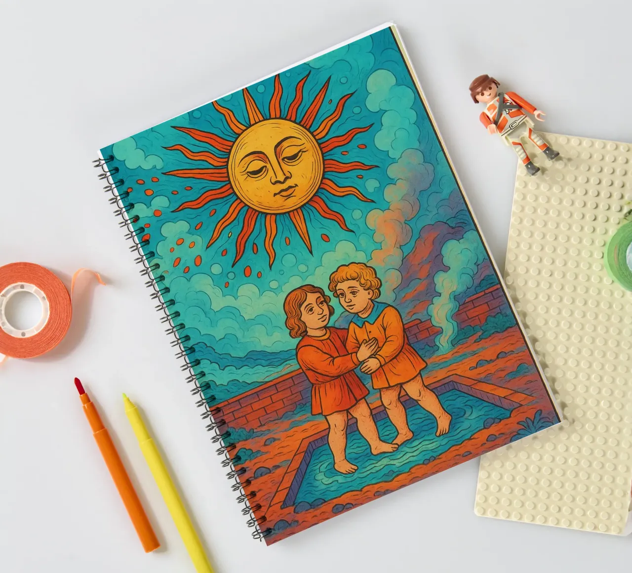 Le Soleil XIX spiral notebook by MysticPixel