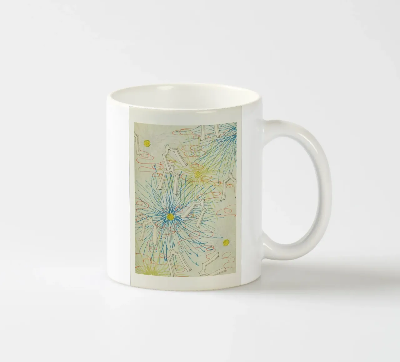 Shin-Bijutsukai - Sunburst tazza in ceramica da Vintage by JUNIQE