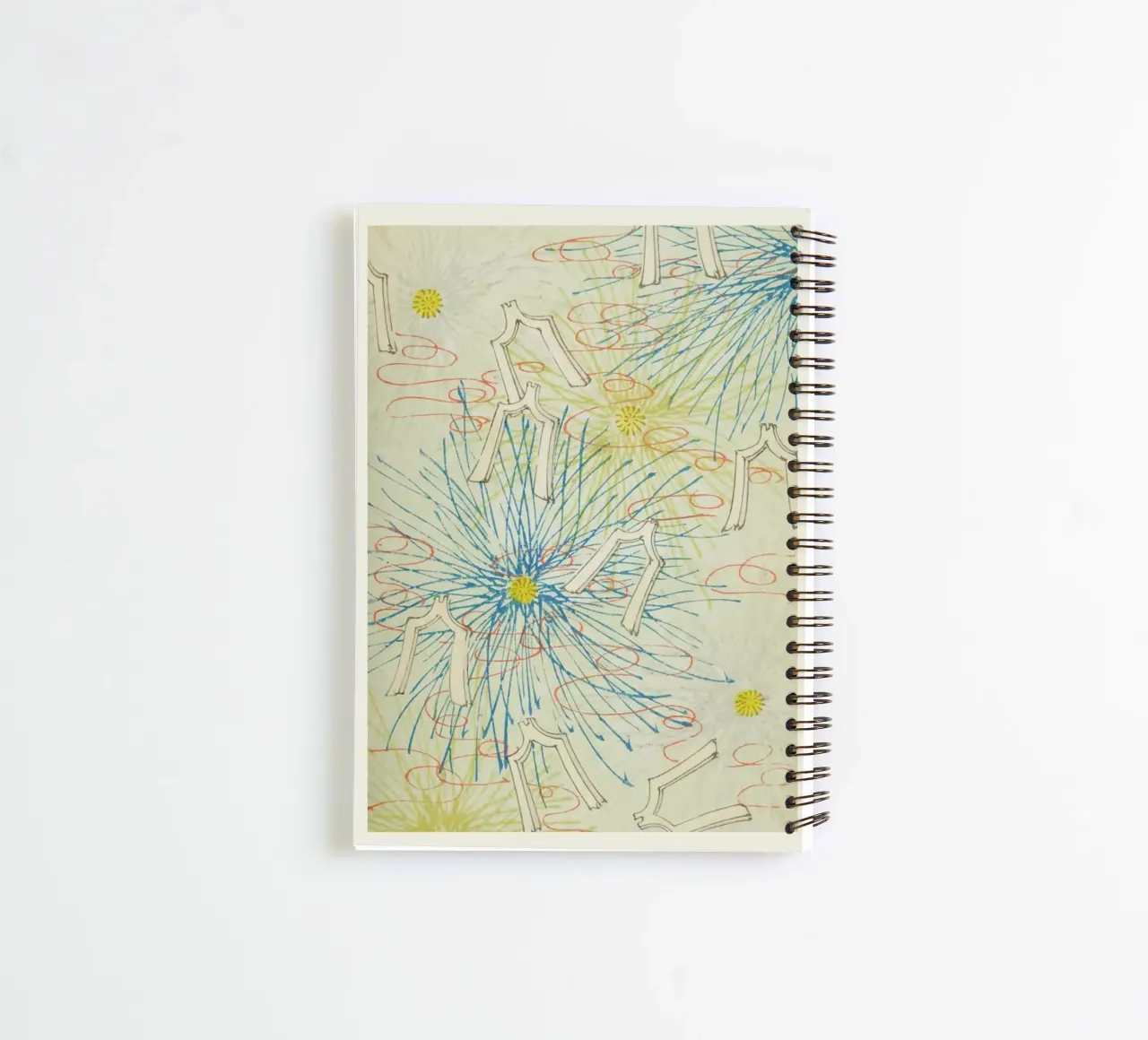 Shin-Bijutsukai - Sunburst spiral notebook by Vintage by JUNIQE