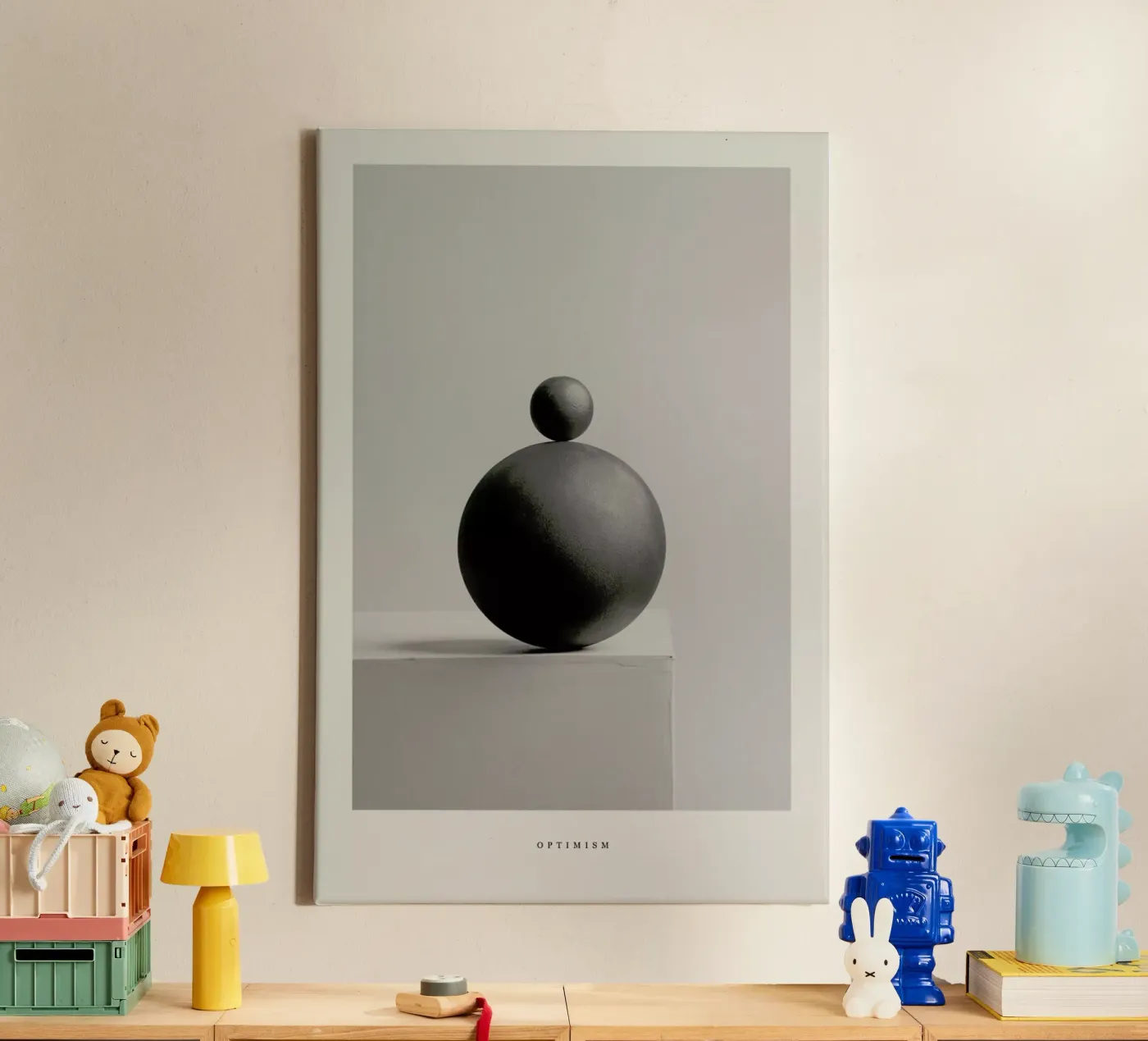 Optimism canvas van Graphite