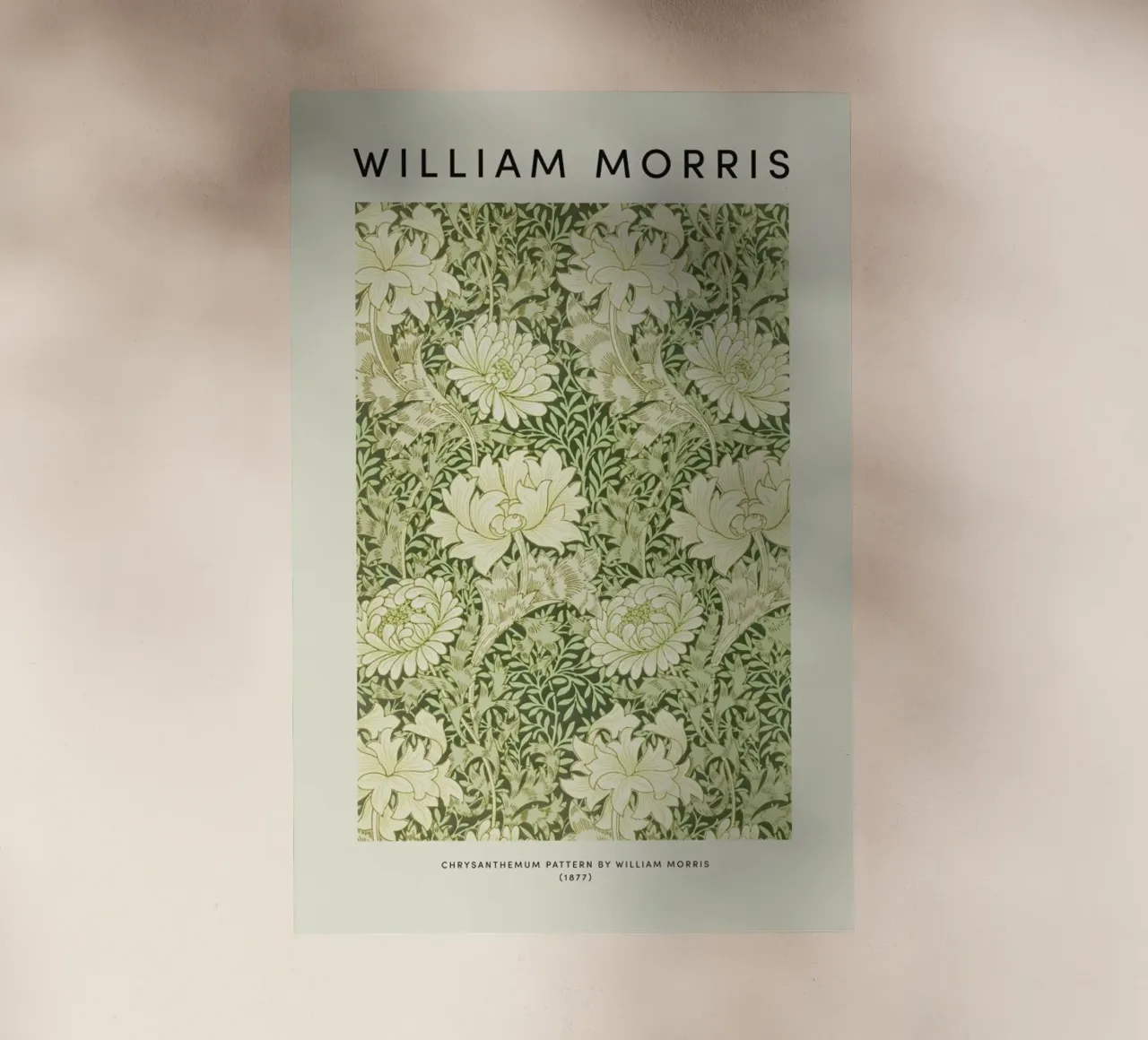 William Morris - Chrysanthemum pellicola backlit da Vintage by JUNIQE