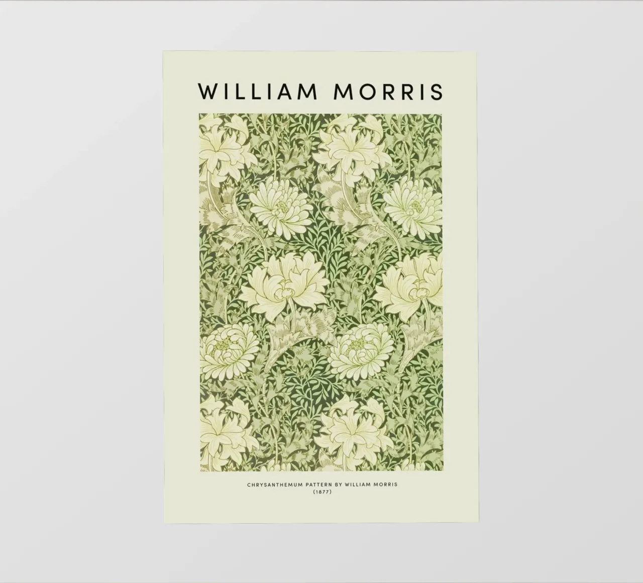 William Morris - Chrysanthemum pellicola backlit da Vintage by JUNIQE