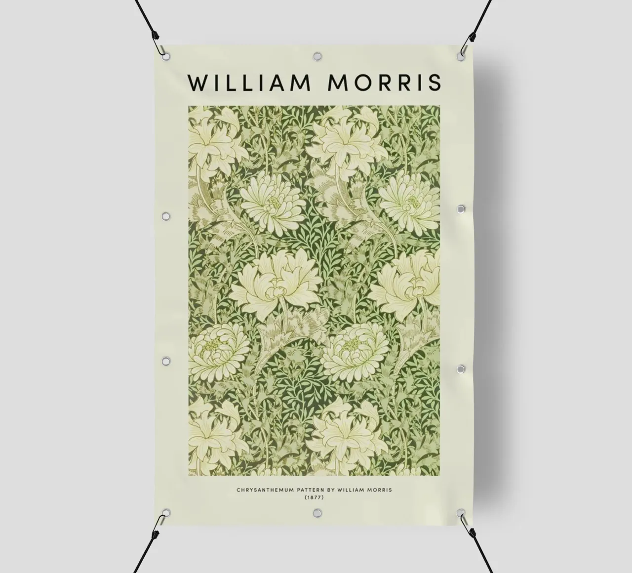 William Morris - Chrysanthemum telo in pvc da Vintage by JUNIQE