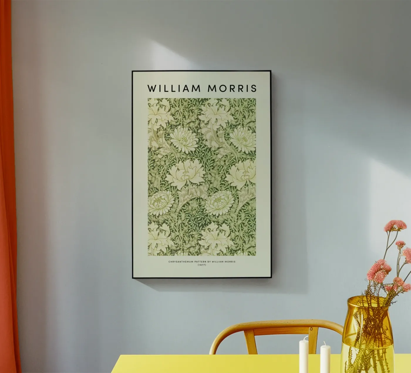 William Morris - Chrysanthemum plexiglass da Vintage by JUNIQE