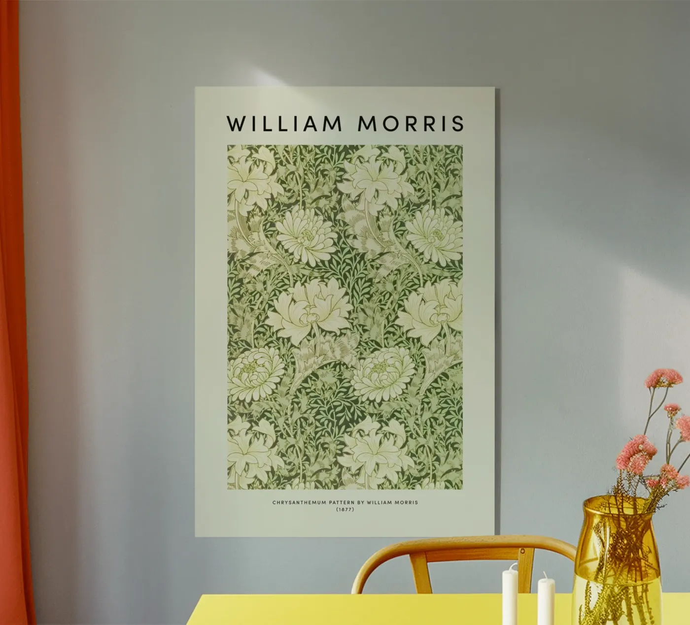 William Morris - Chrysanthemum plexiglass da Vintage by JUNIQE