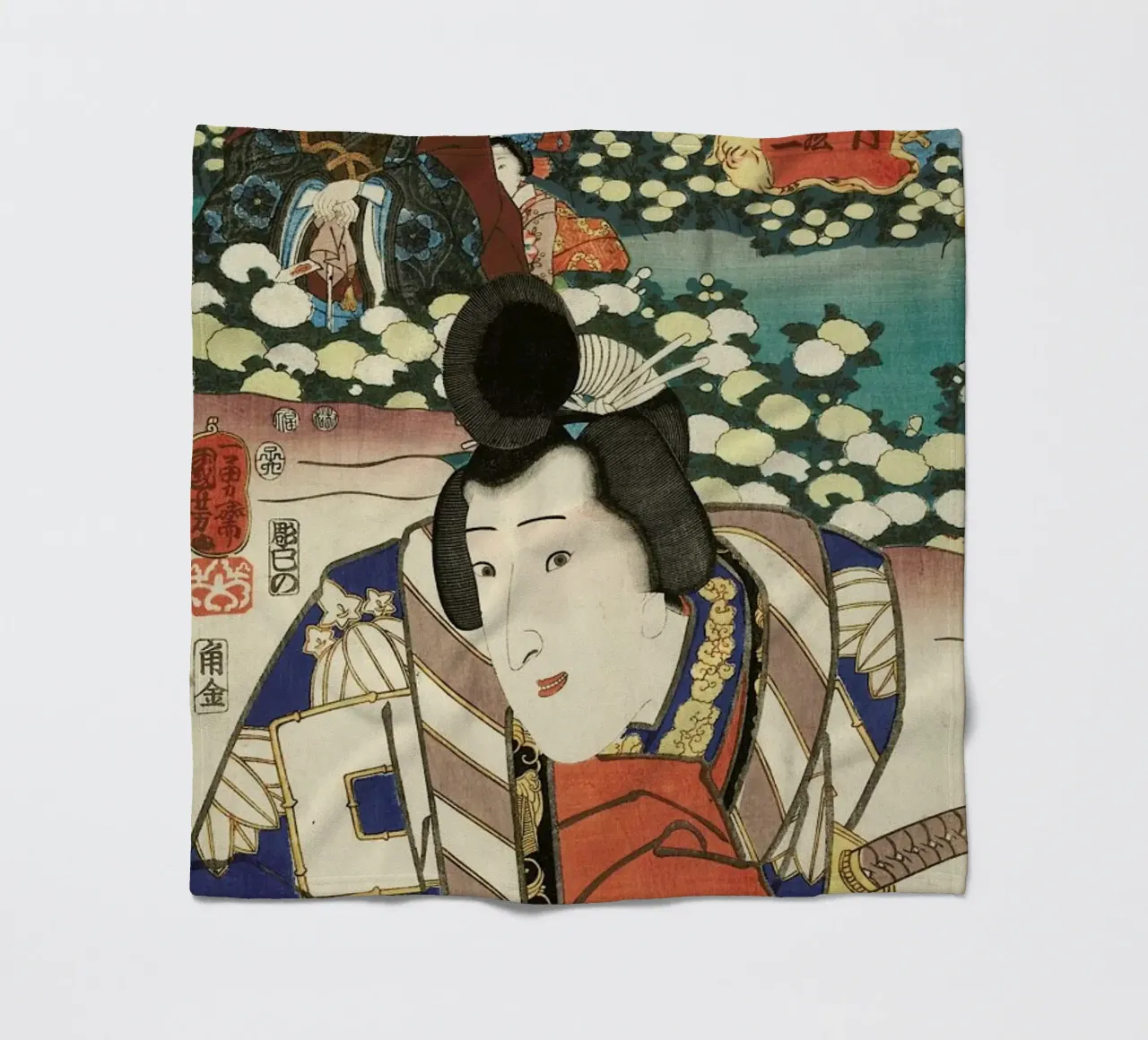 Kuniyoshi - The Sign of the Tiger: Torazo and Kiichi coperta in pile da ARTOTHEK