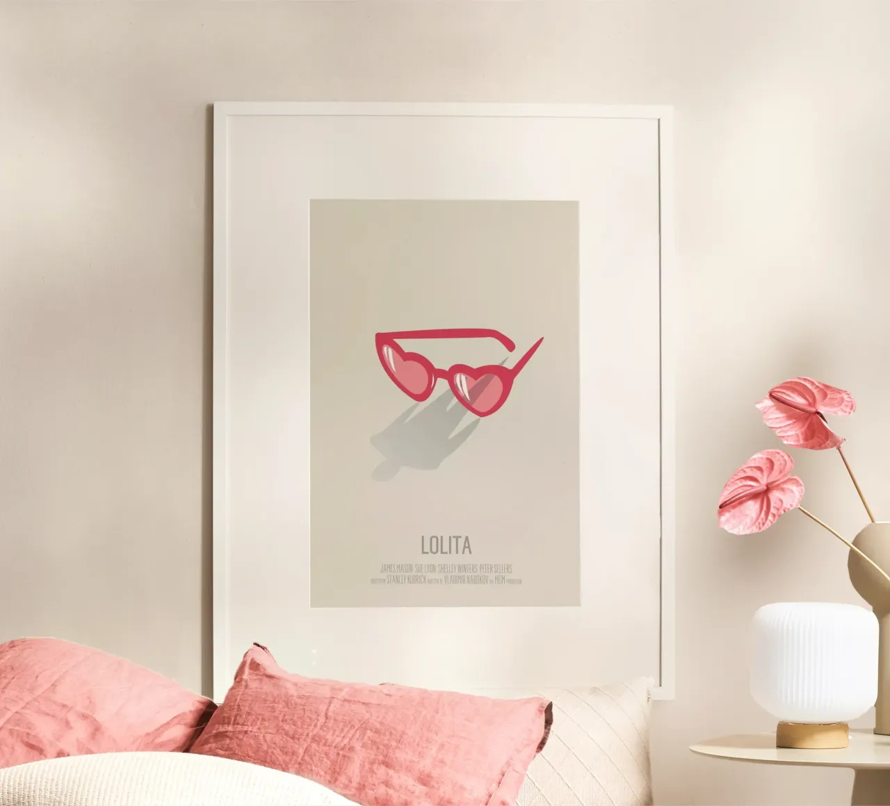Lolita poster con telaio in plastica da Bruno Morphet