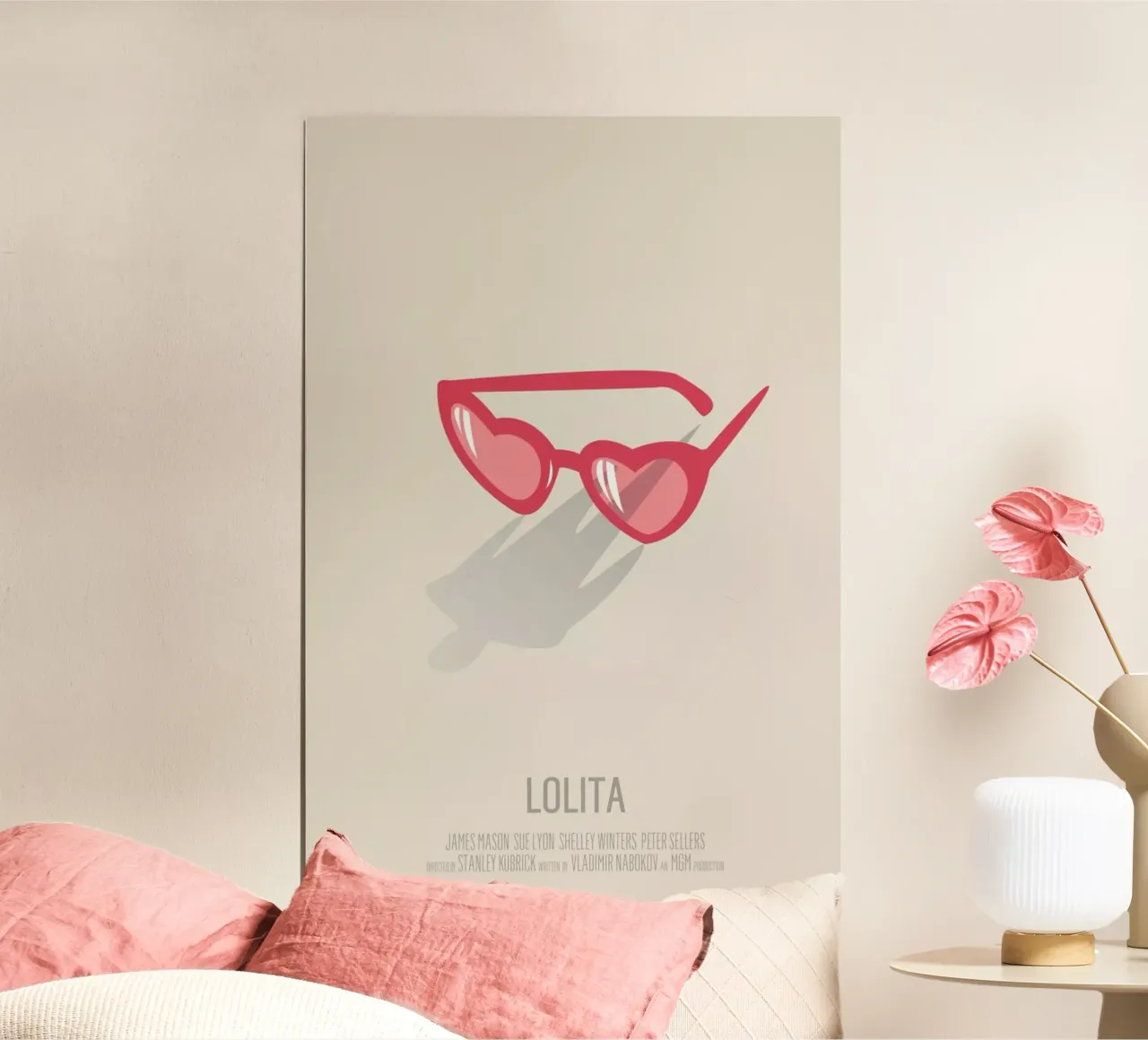 Lolita poster con telaio in plastica da Bruno Morphet