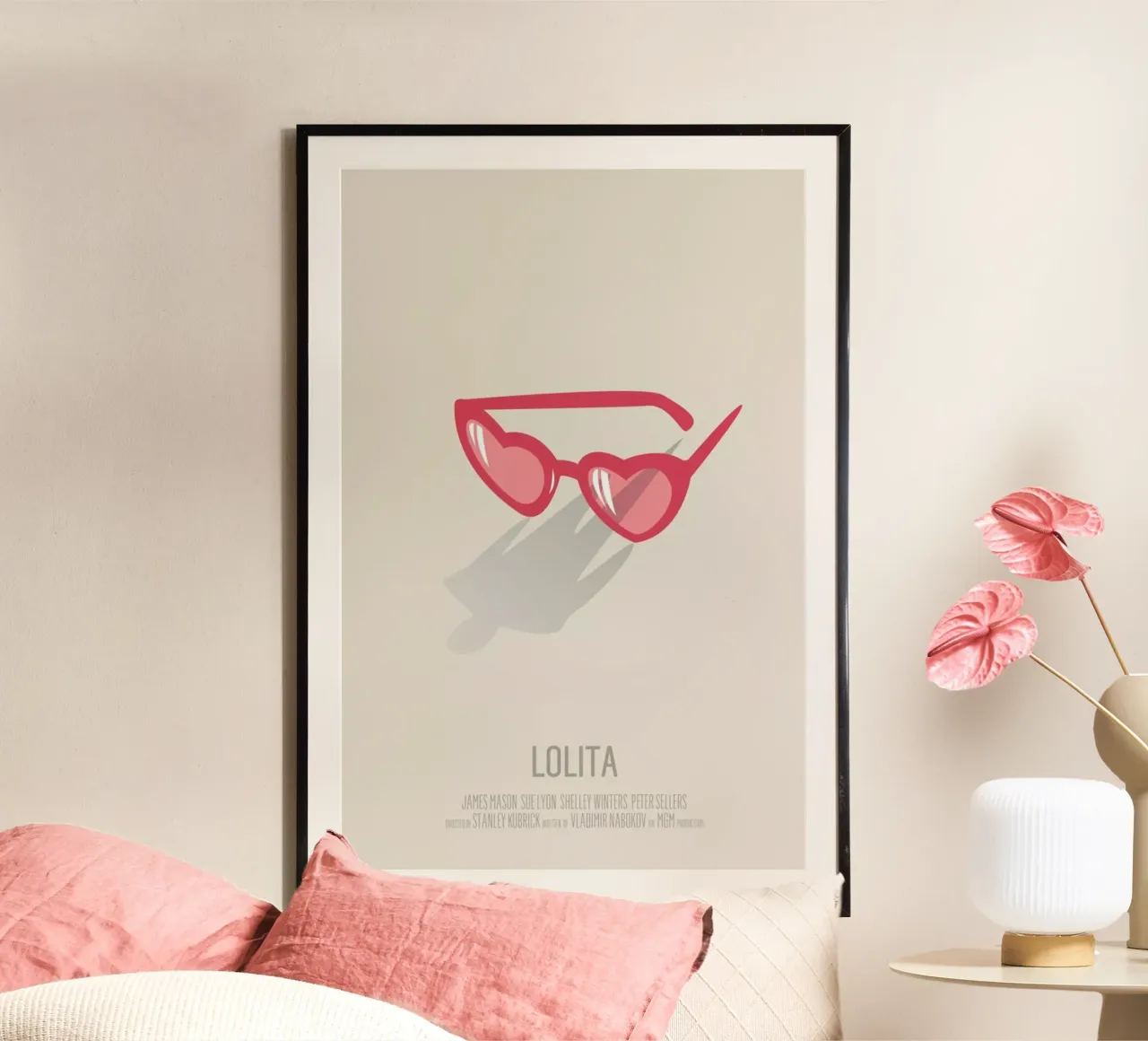Lolita poster con telaio in plastica da Bruno Morphet