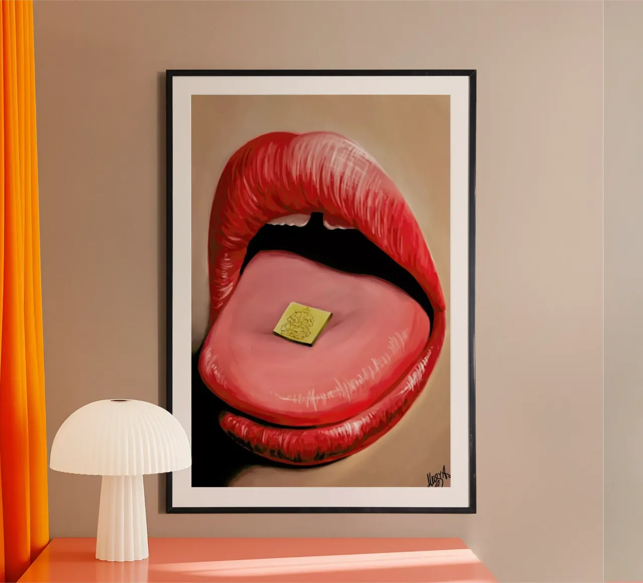 Ella's poster con telaio in alluminio da Musya