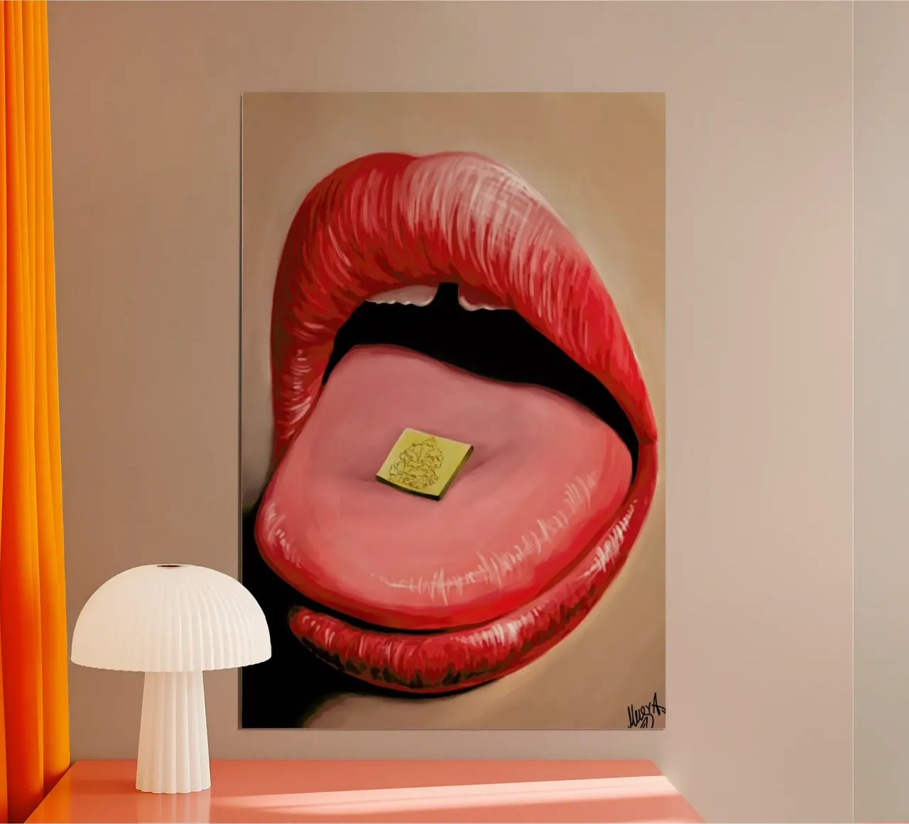 Ella's poster con telaio in alluminio da Musya