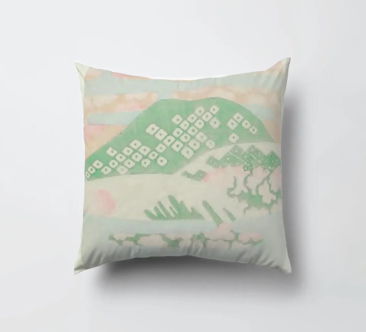 Shin-Bijutsukai - Pastel Haze cuscino da Vintage by JUNIQE