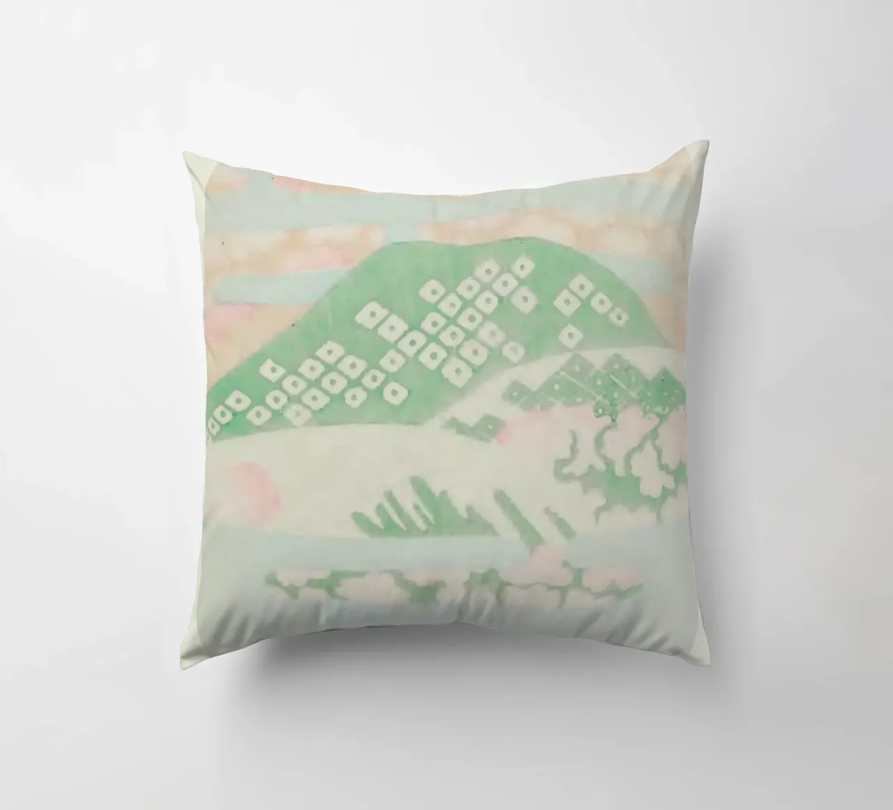 Shin-Bijutsukai - Pastel Haze cuscino da Vintage by JUNIQE