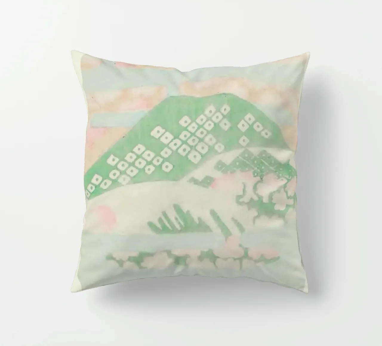 Shin-Bijutsukai - Pastel Haze cuscino da Vintage by JUNIQE