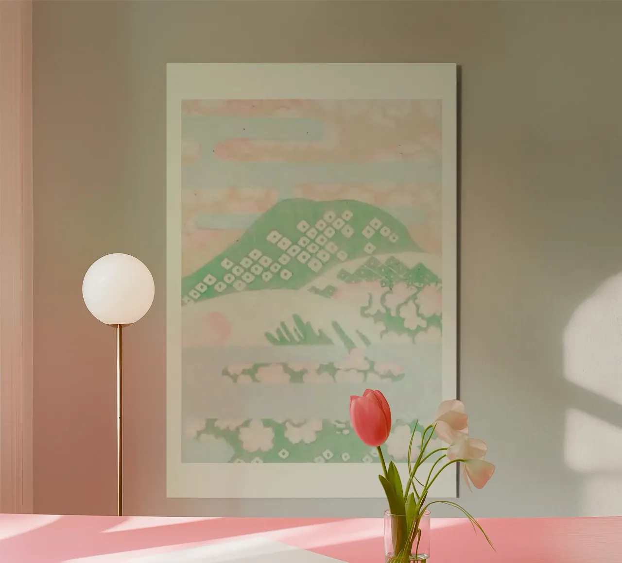 Shin-Bijutsukai - Pastel Haze alu-dibond by Vintage by JUNIQE