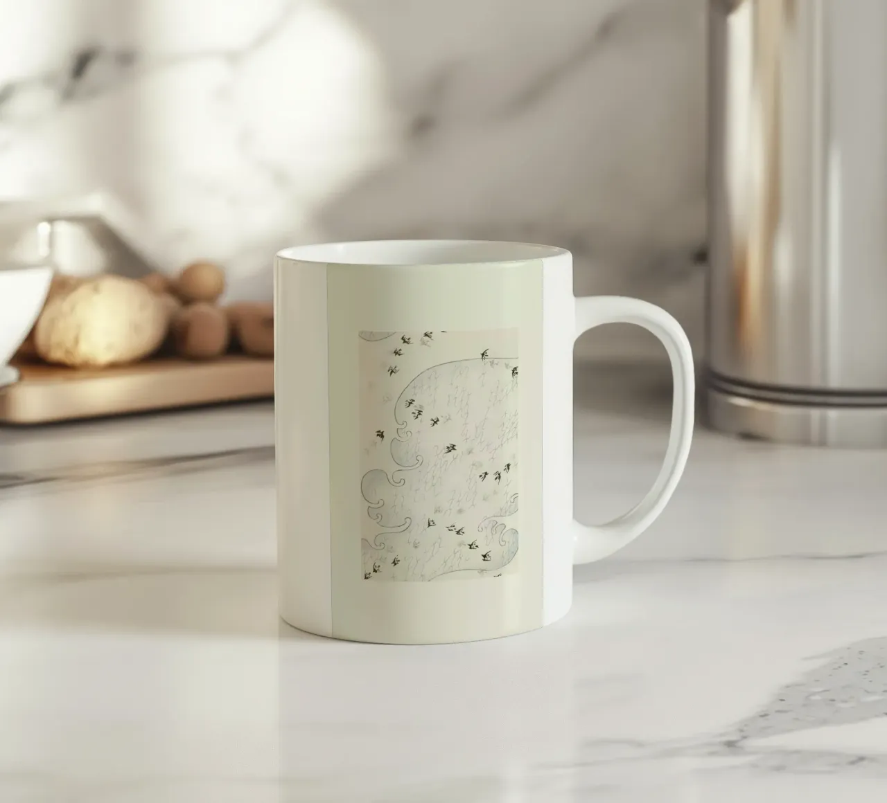 Shin-Bijutsukai - Flight Over Water tazza in ceramica da Vintage by JUNIQE