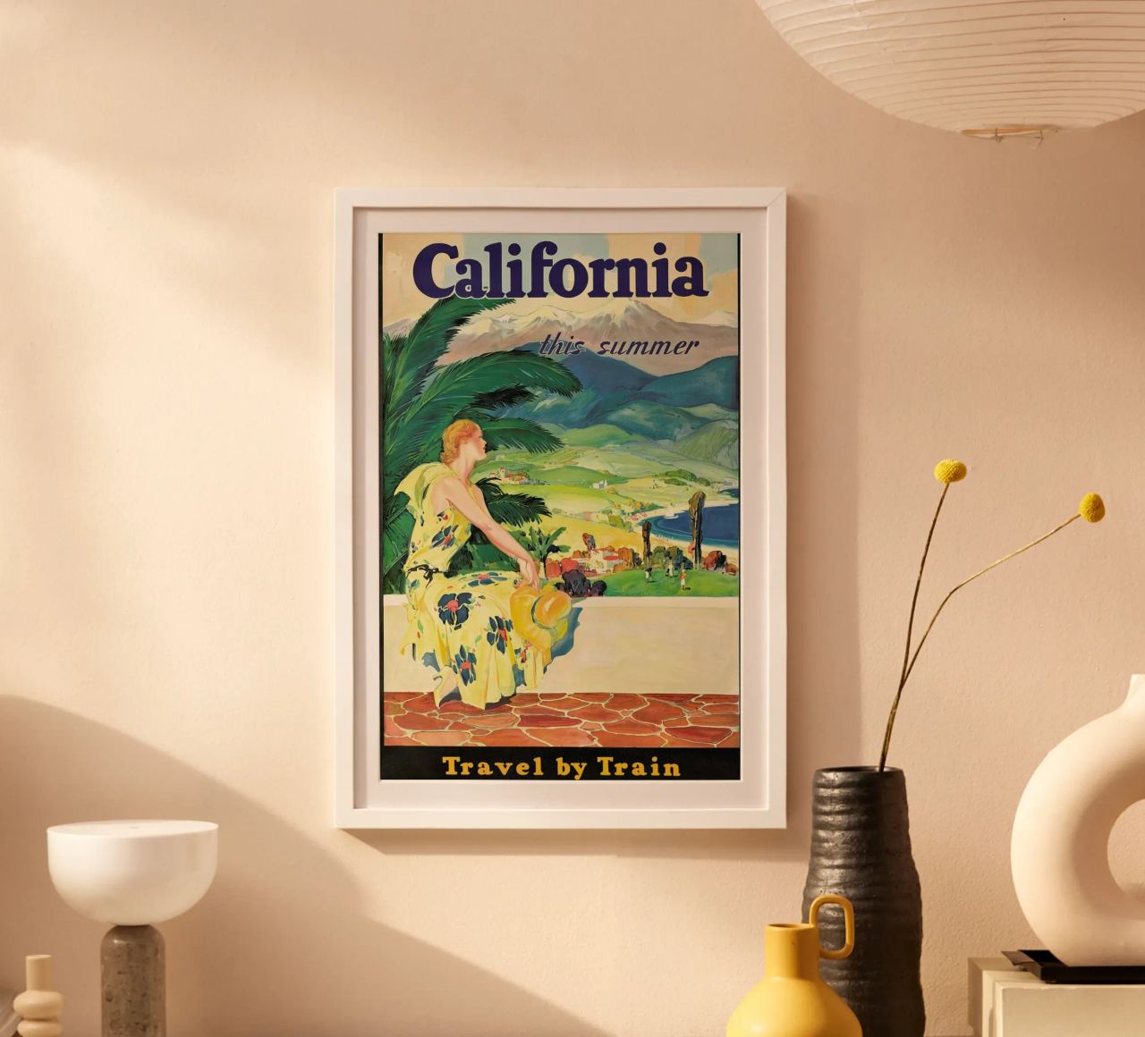 California - Travel by Train poster de ARTOTHEK