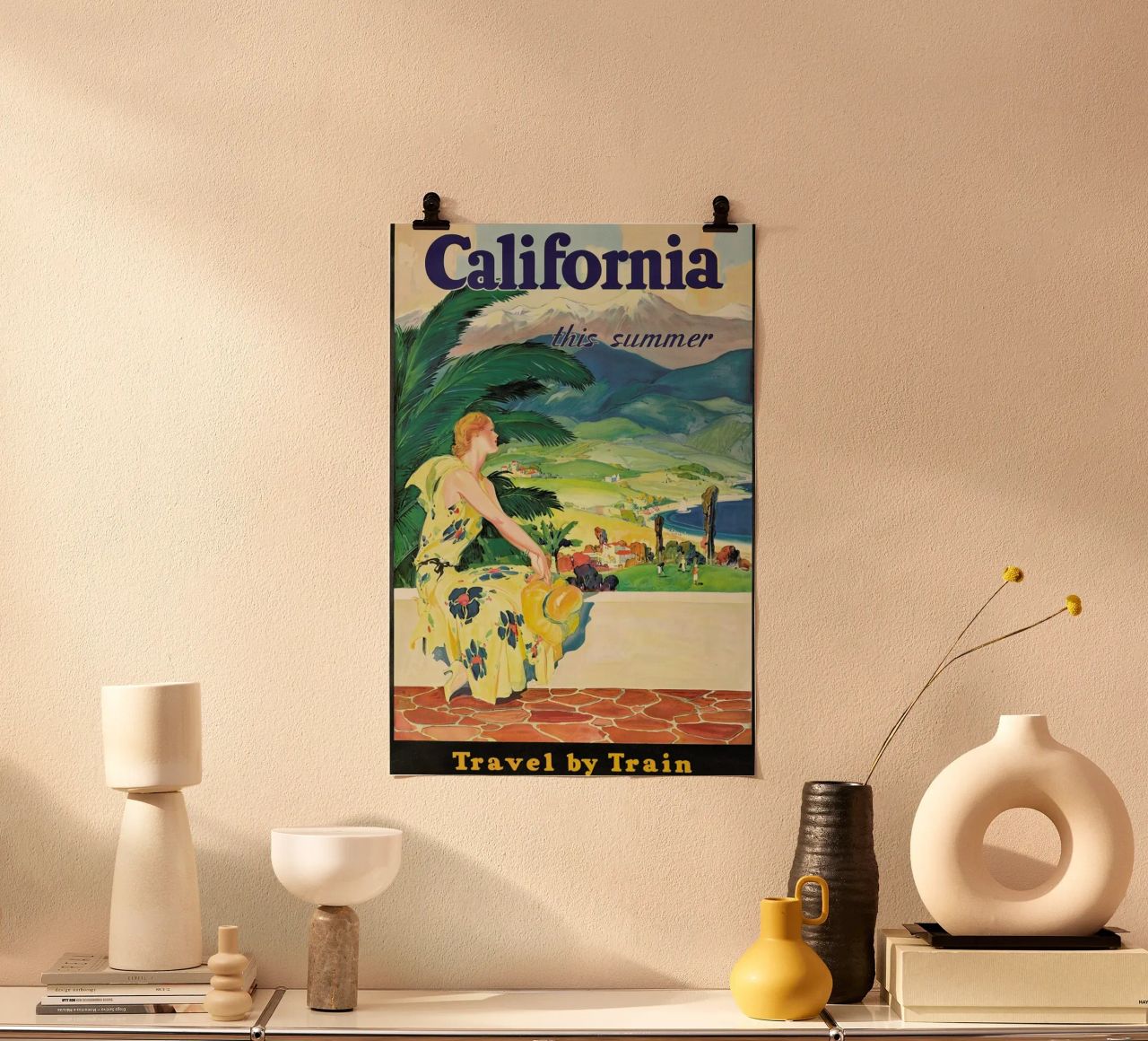 California - Travel by Train poster de ARTOTHEK
