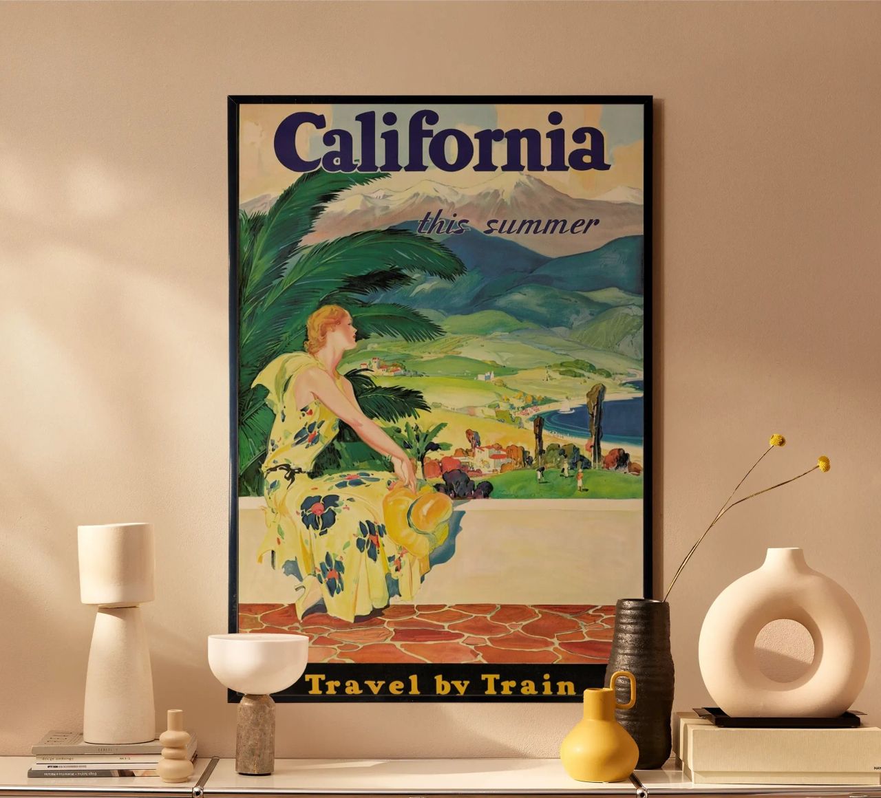 California - Travel by Train poster de ARTOTHEK