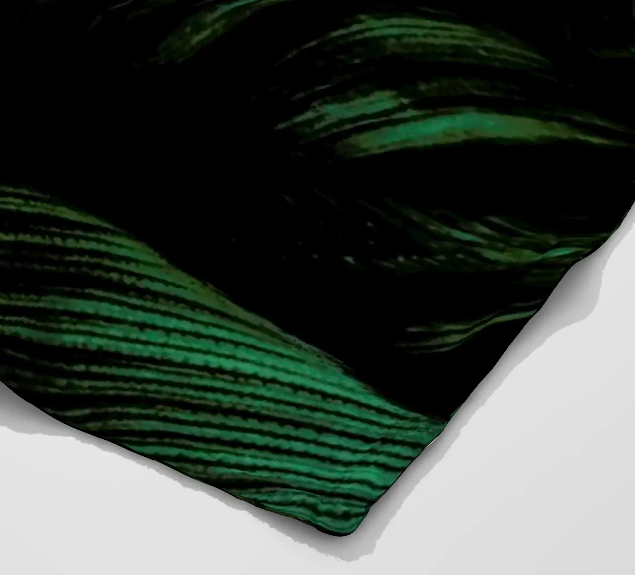 Layered Leaves fleece blanket by Flora & Fauna